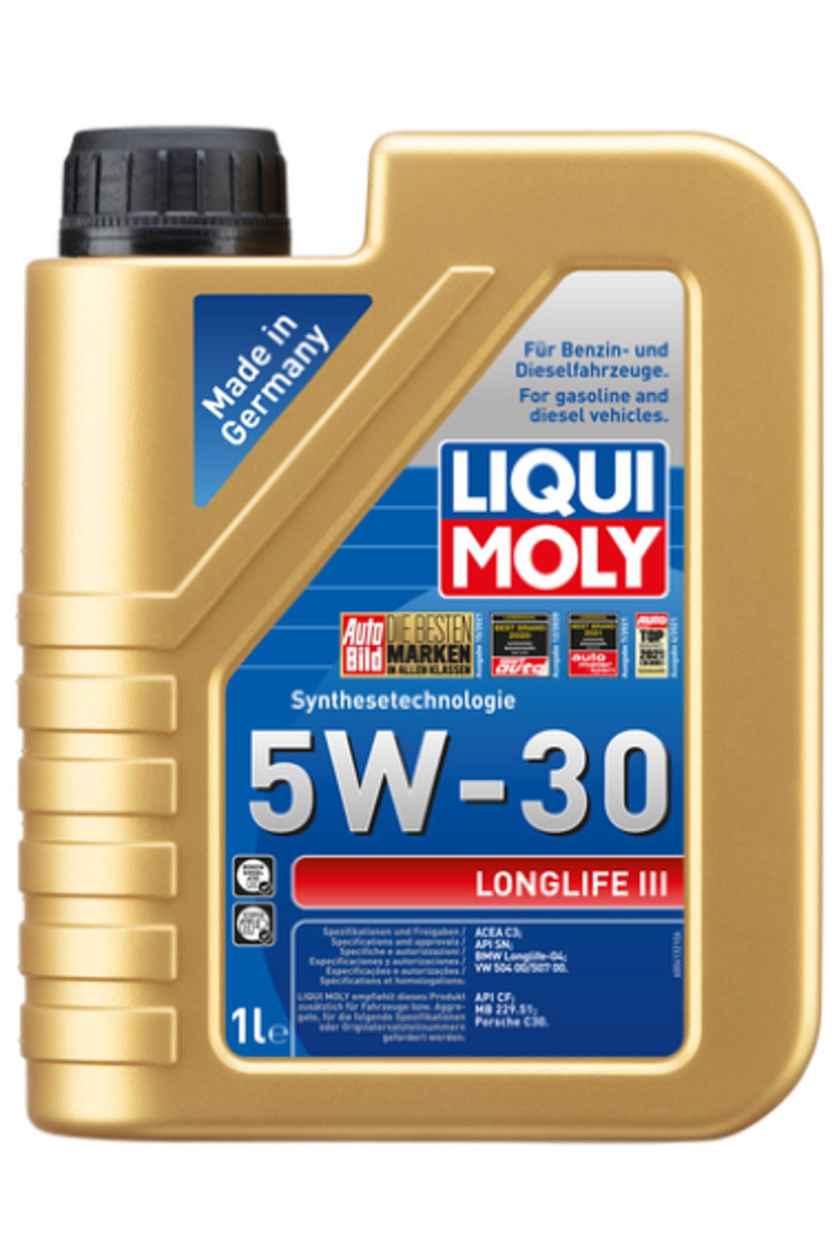Liqui Moly Longlife III Volkswagen Motor Yağı 5W-30 (1 Litre) Yeni Üretim Tarihli