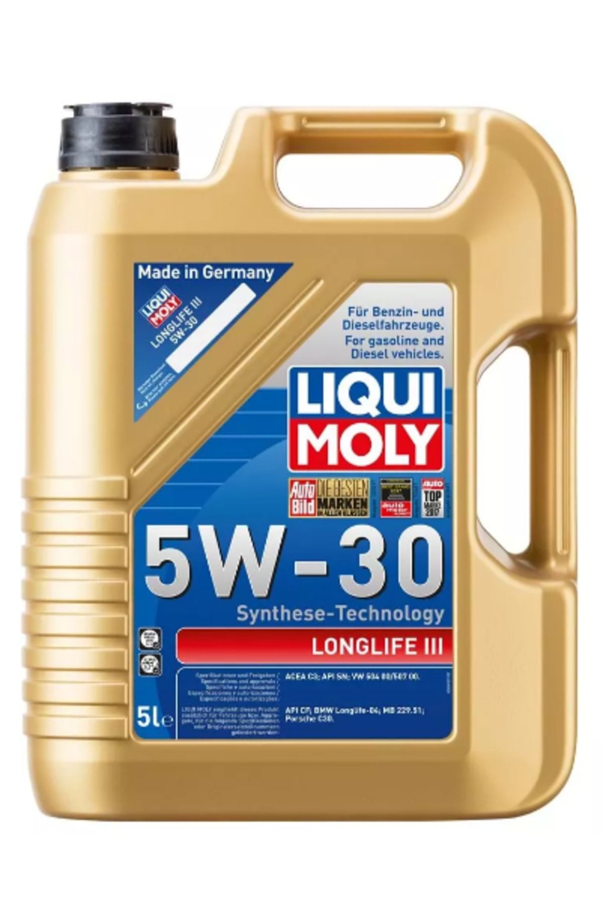 Liqui Moly Longlife III 5W-30 Volkswagen Motor Yağı (5 Litre) Yeni Üretim Tarihli