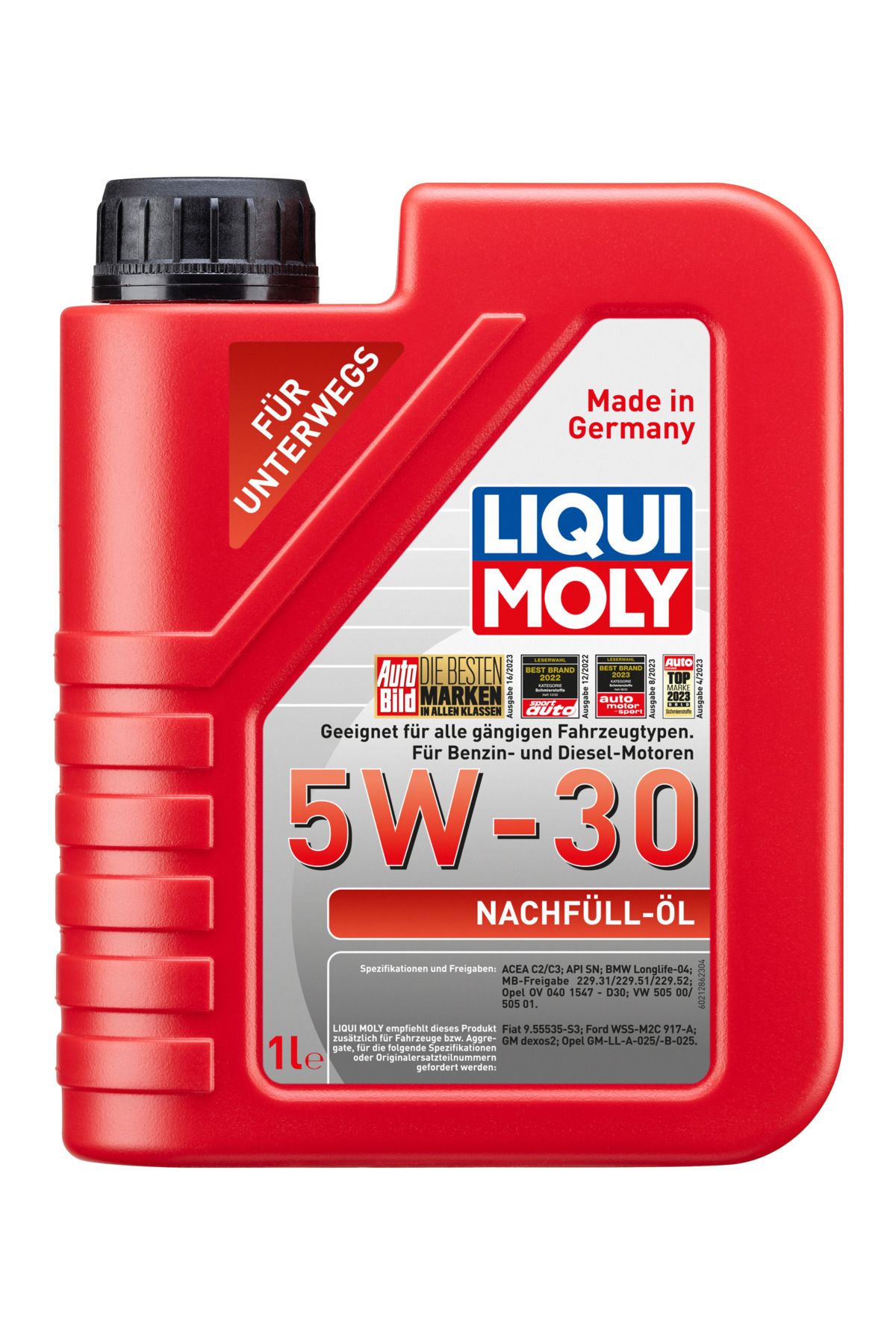 Liqui Moly Top-Up Oil 5W-30 | Dolum Yağı ( 1 Litre ) Yeni Üretim Tarihli