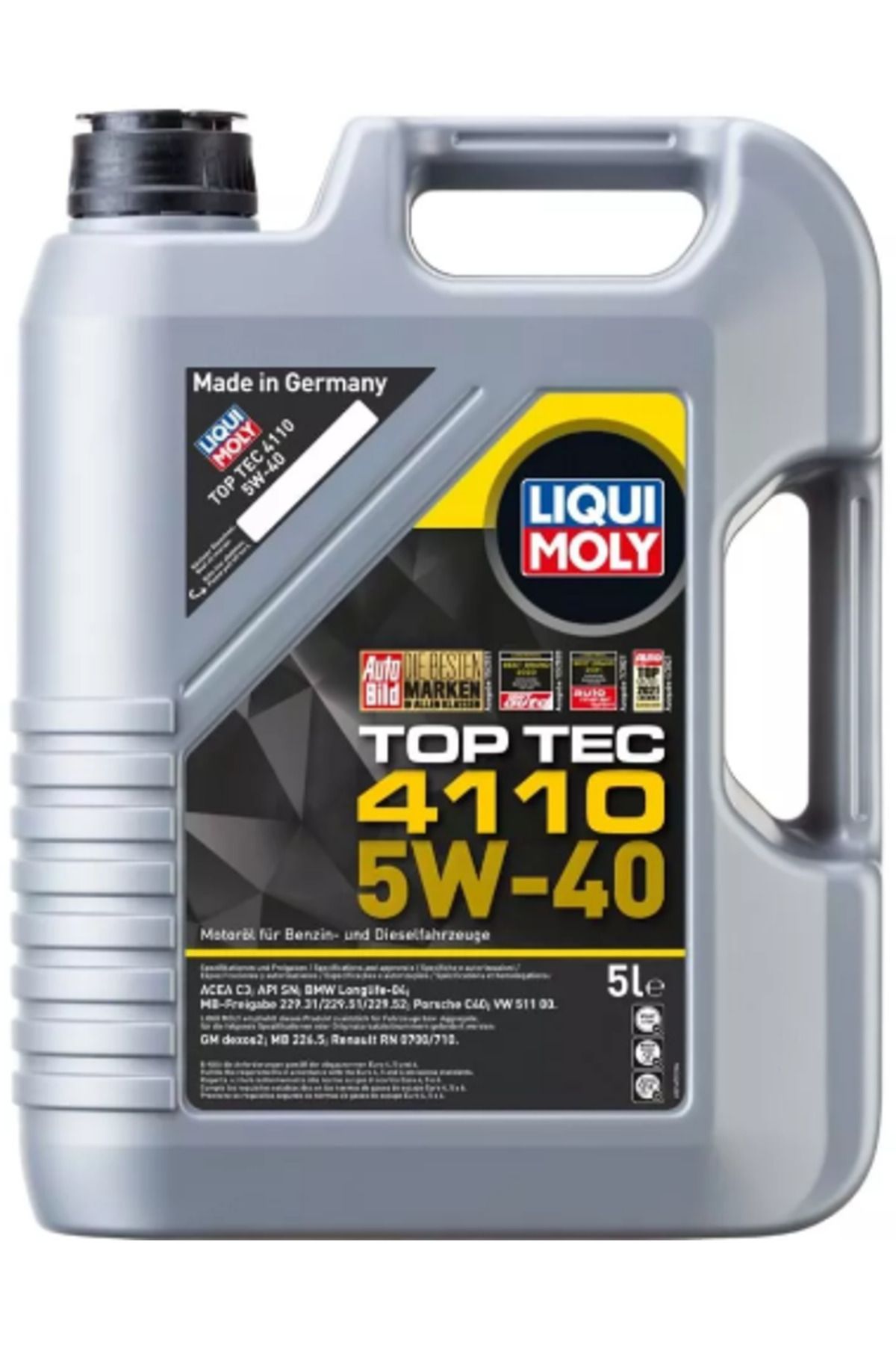 Liqui Moly TopTec 4110 5W-40 Motor Yağı (5 Litre) Yeni Üretim Tarihli
