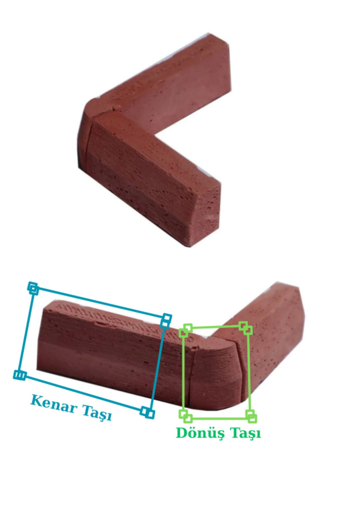 Demir Yapım Kenar Taşı Ve Dönüşü (30 Kenar Taşı-20 Dönüş Taşı)