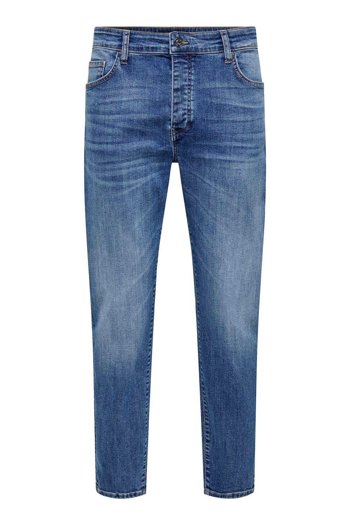 Only & Sons Onsyoke Streç Pamuklu Regular Fit Normal Bel Düz Paça Jeans Erkek KOT PANTOLON 22032896