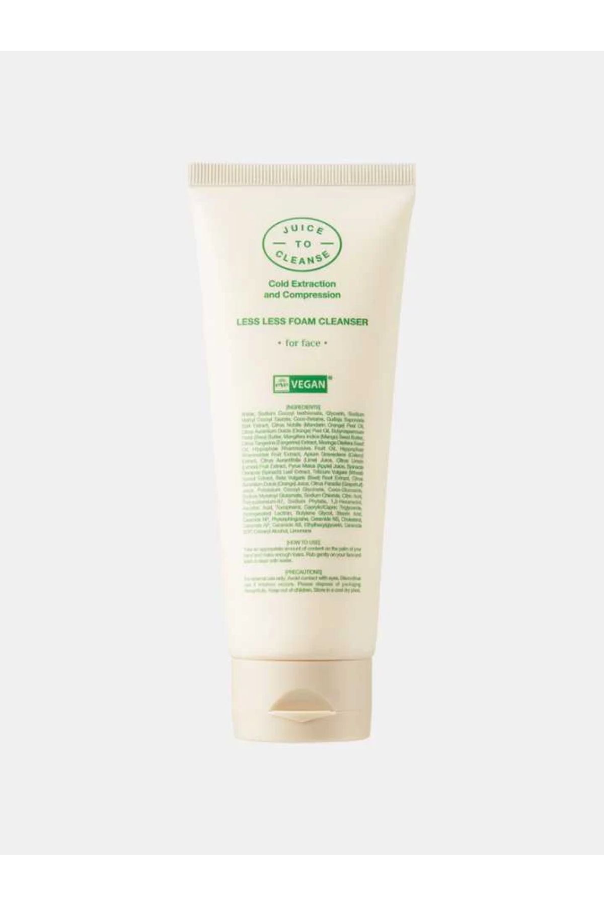 Juice to Cleanse Less Less Foam Cleanser (Hassas ve Kuru Ciltler İçin Köpüklü Yüz Temizleyici)