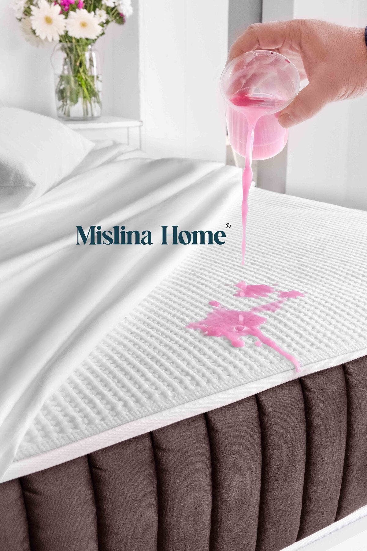 Mislina Home-Premium Liquid Waterproof Pad Running Elastic Single Double Silent Mattress Protector Mattresses 5