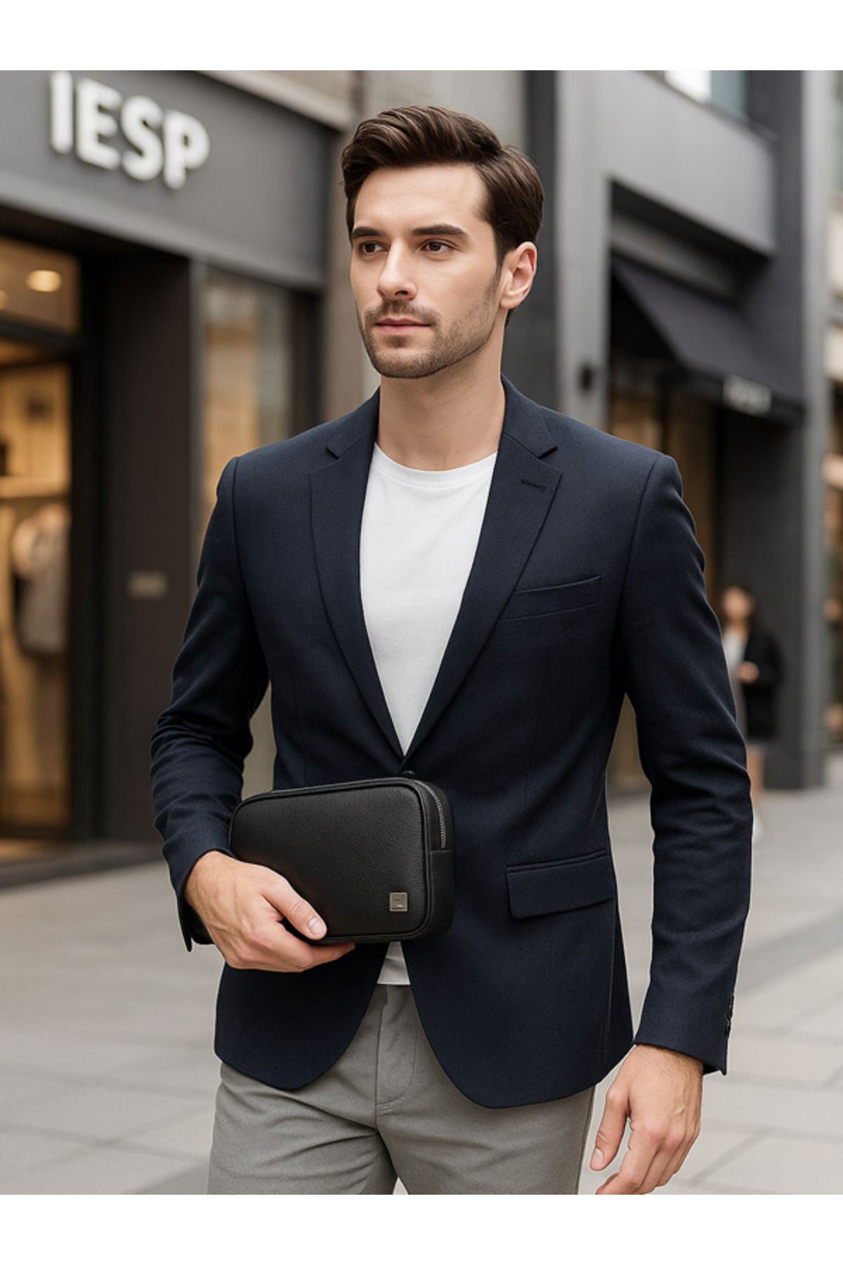 WIWU-Alpha Men's Small Handbag with Fingerprint Lock 6