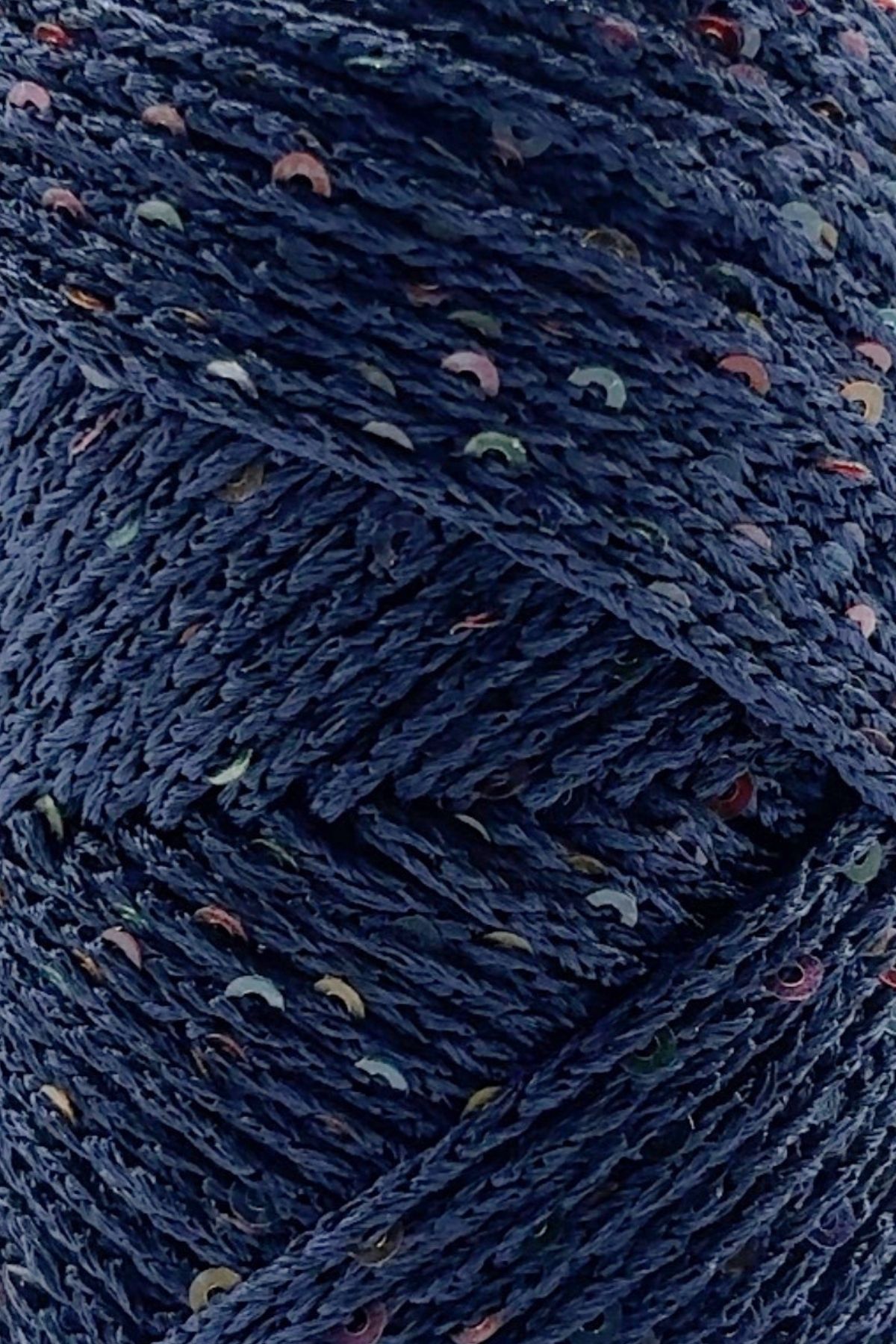 SENSY-Paillette Polyester Sequin Macrame Thread Polyester Macrame Thread Supla Bag Thread Sequin Navy Blue 2