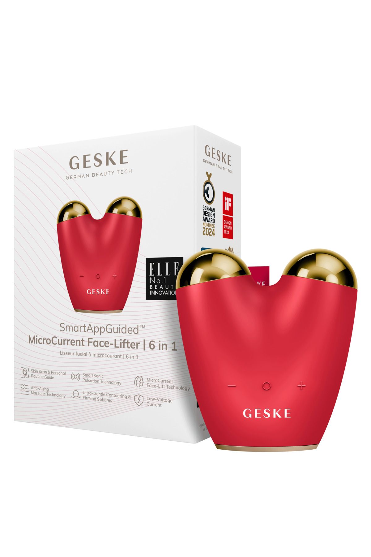 Geske Titreşimli Mikro Akım, Yaşlanma Karşıtı Yüz ve Vücut Sıkılaştırma Cihazı | MicroCurrent Face Lifter