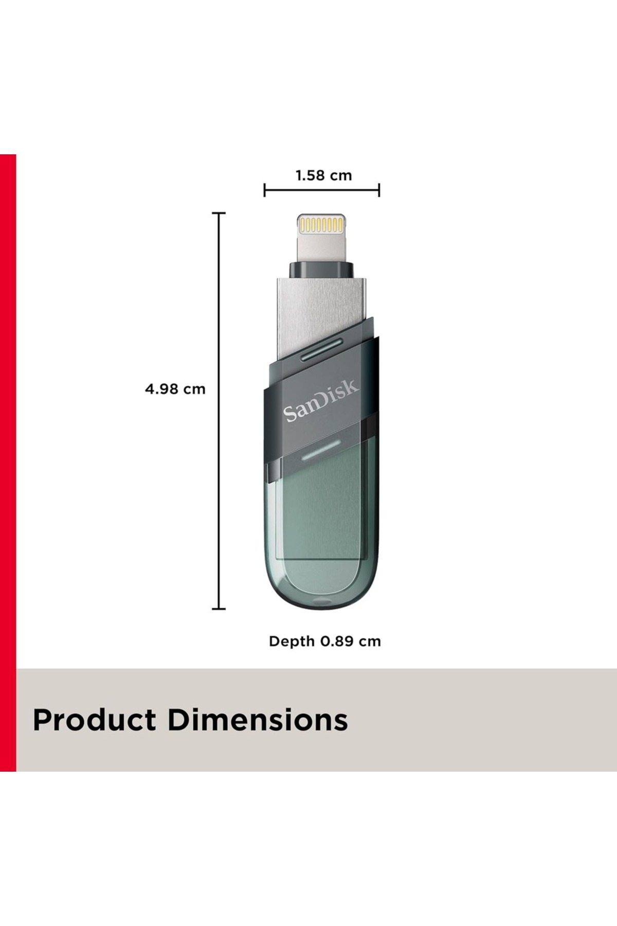 SanDisk-محرك أقراص فلاش SanDisk iXpand Flip سعة 64 جيجابايت - USB 3.1، لأجهزة iPhone/iPad، نسخ احتياطي ونقل سهل 6