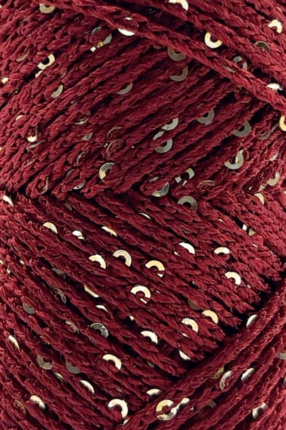 SENSY-Paillette Polyester Macrame Sequin Thread Polyester Macrame Thread Supla Thread Sequin Bag Thread Claret Red 2