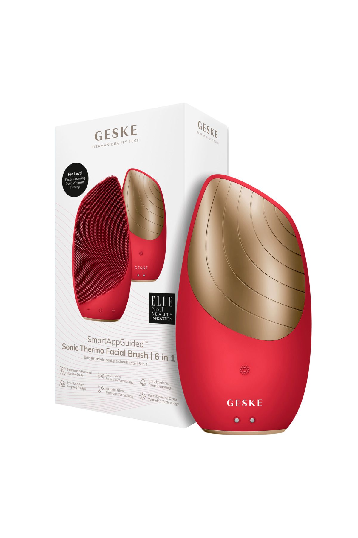Geske Titreşimli Yüz Temizleme ve Isılı Masaj Cihazı | Sonic Thermo Facial Brush