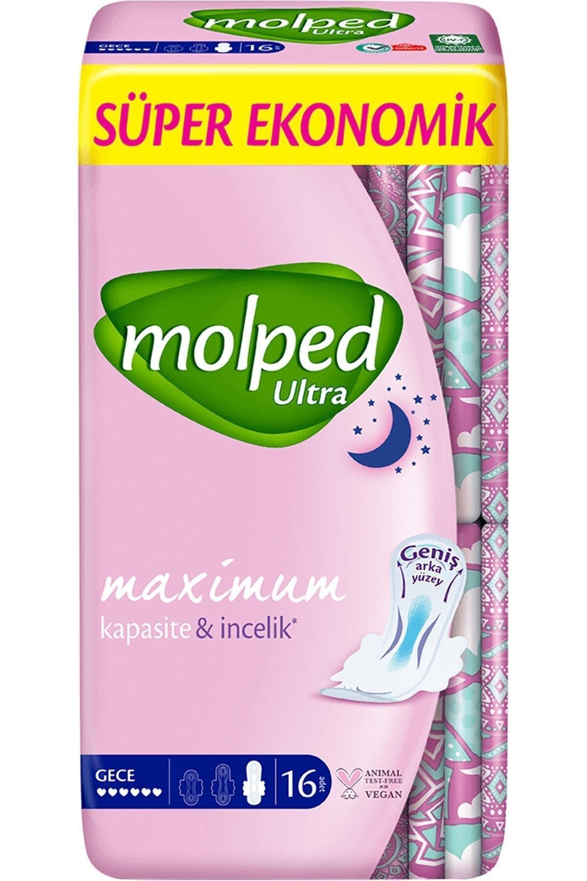 Molped Ultra Hijyenik Ped Anatomik Gece Süper Ekonomik 16 Lı - Fiyatı, Yorumları