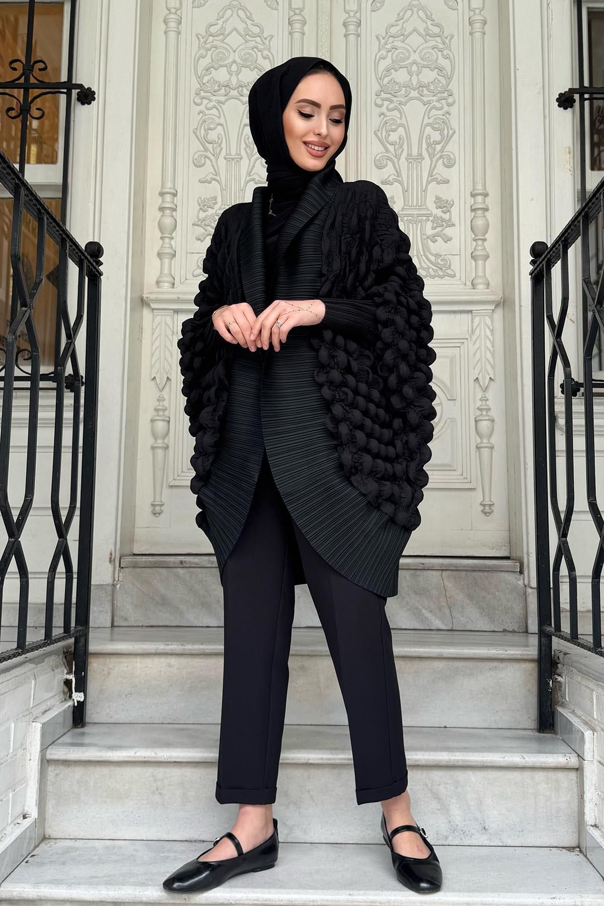 EkshiButik EKSHİ İthal Hırka EKS005 Siyah