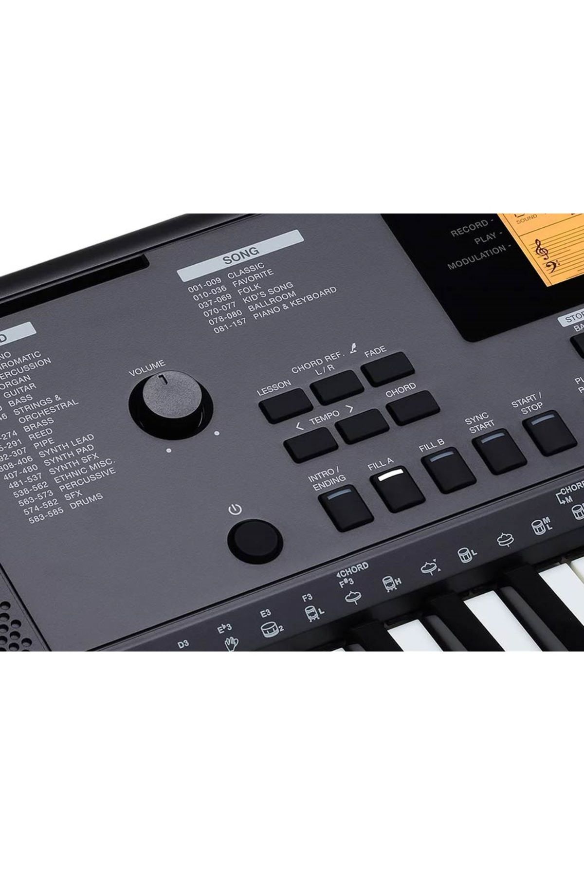 MEDELİ-Mk200 Portable Organ, 61 Dynamic Keys, 585 Tones, 202 Rhythms, Usb, Microphone Input 6