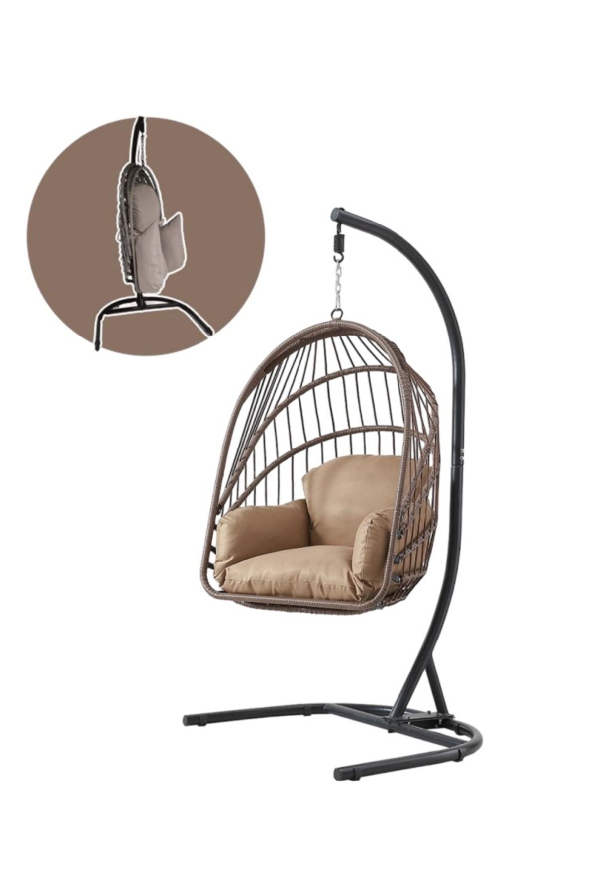 DECORA-Stylish and modern reclining swing chair 1