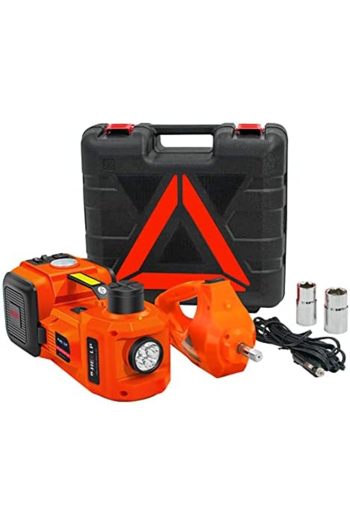 رافعة سيارة هيدروليكية كهربائية سعة 5 أطنان بجهد 12 فولت ومفتاح ربط صدمات لسيارات الدفع الرباعى