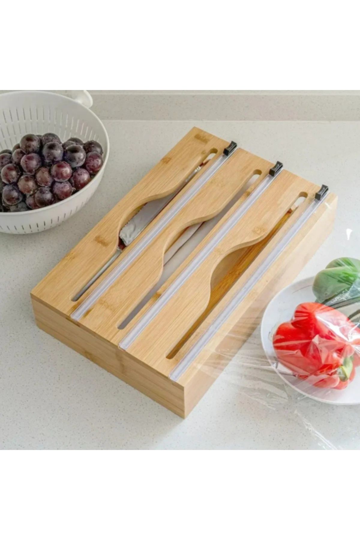 kuzenler store 3 Bölmeli Folyo Kesme Standı