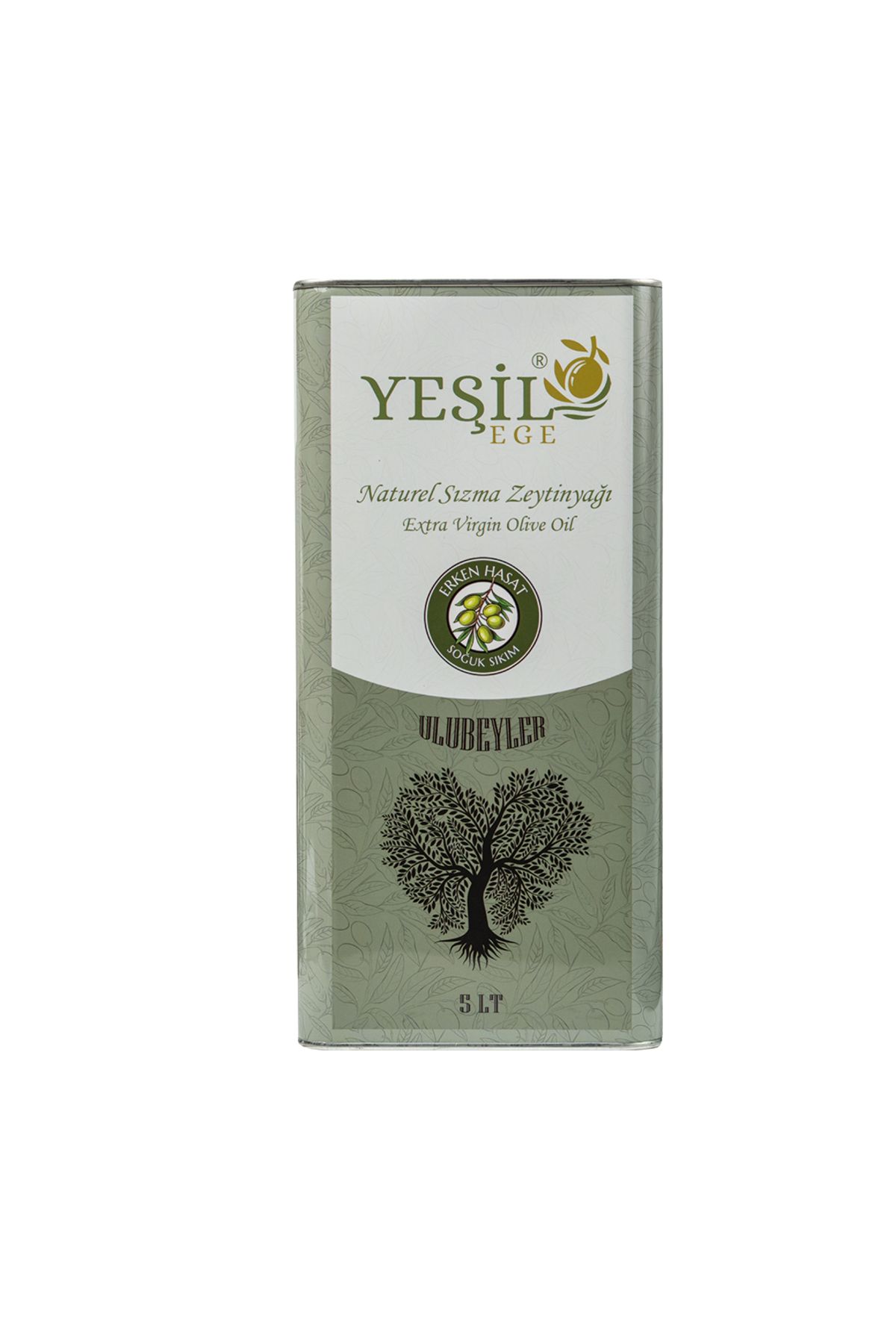 Yeşil Ege Ayvalık Naturel Sızma Zeytinyağı ( Erken Hasat - Soğuk Sıkım) 5000 ML