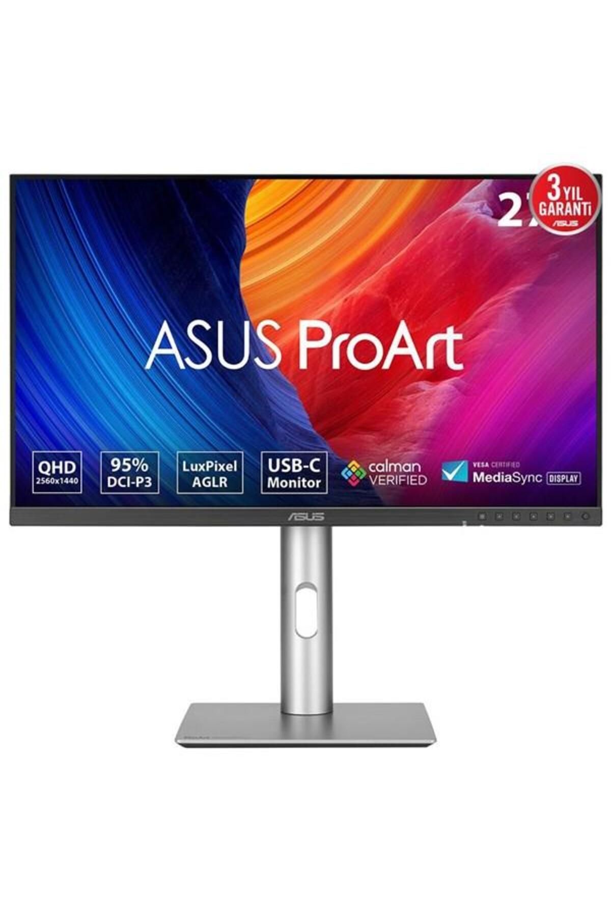 ASUS 27" IPS PROART PA278CFRV 5MS 100HZ HDMI-DP USBC GRAFİK TASARIM MONİTÖRÜ 2560X1440