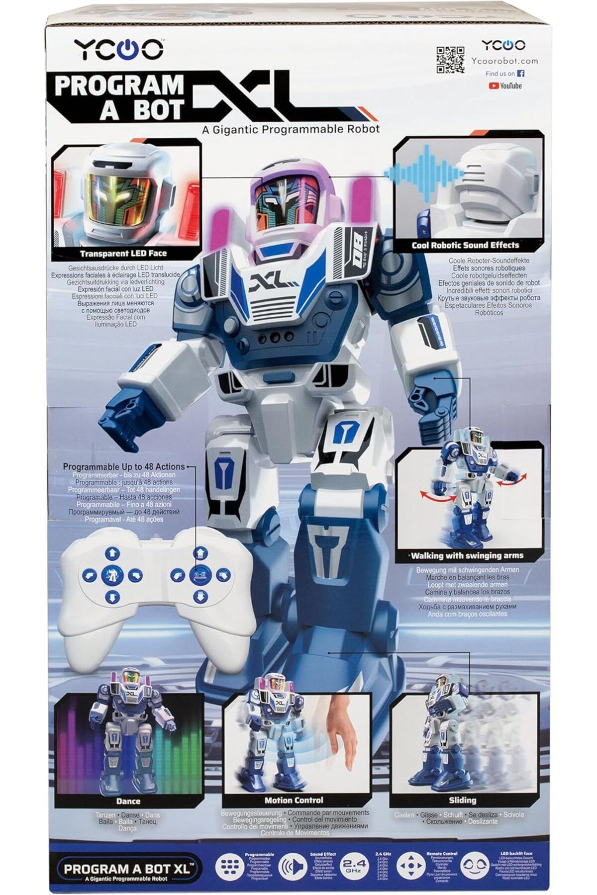 Silverlit-Program a Bot XL – 40cm Remote Controlled Programmable Robot with LED Face, Gesture Cont 7
