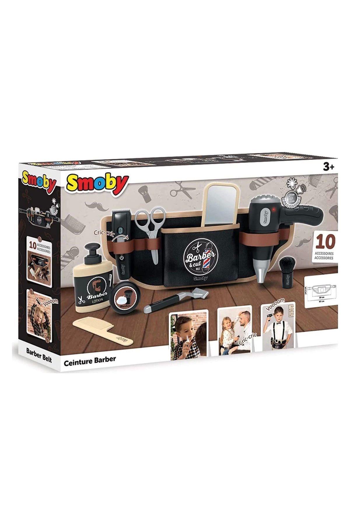 MELFSHOP 7600320152 Smoby Berber Bel Kemeri Oyun Seti - Barber Cut Barber Belt - OYUNCAK