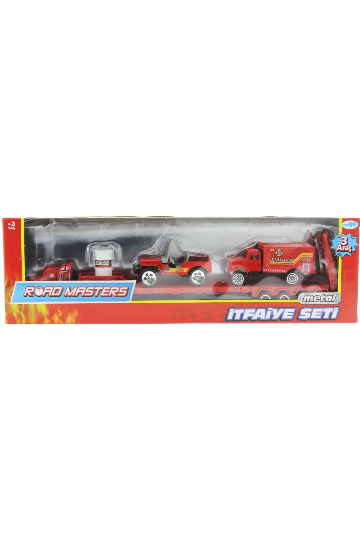 hayalimsah Die Cast Metal Tırlı ve Jeepli İtfaiye Seti