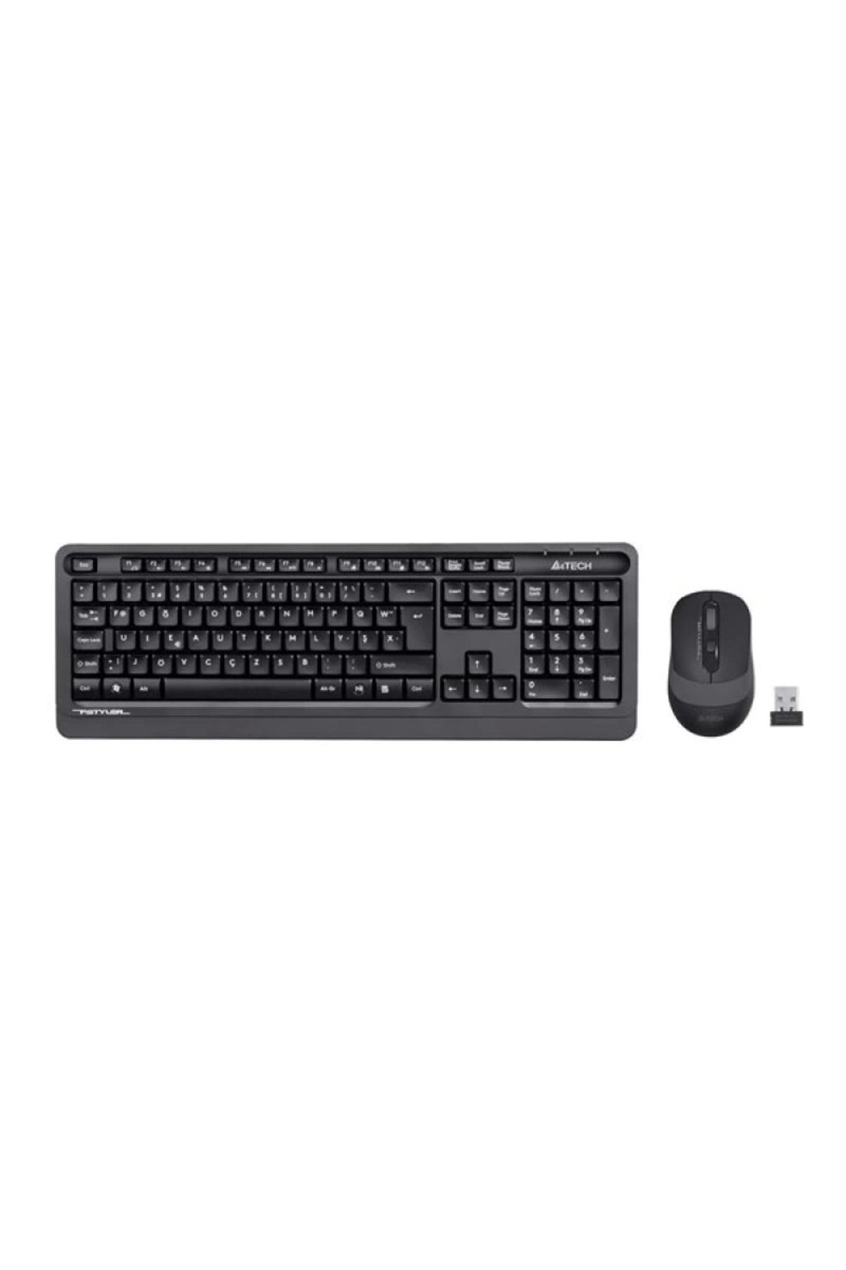 DENİZBİLİŞİM A4 Tech Fg1010 Kablosuz F Trk Optic Mouse Siyah/Gri Multimedya Klavye - Mouse Set