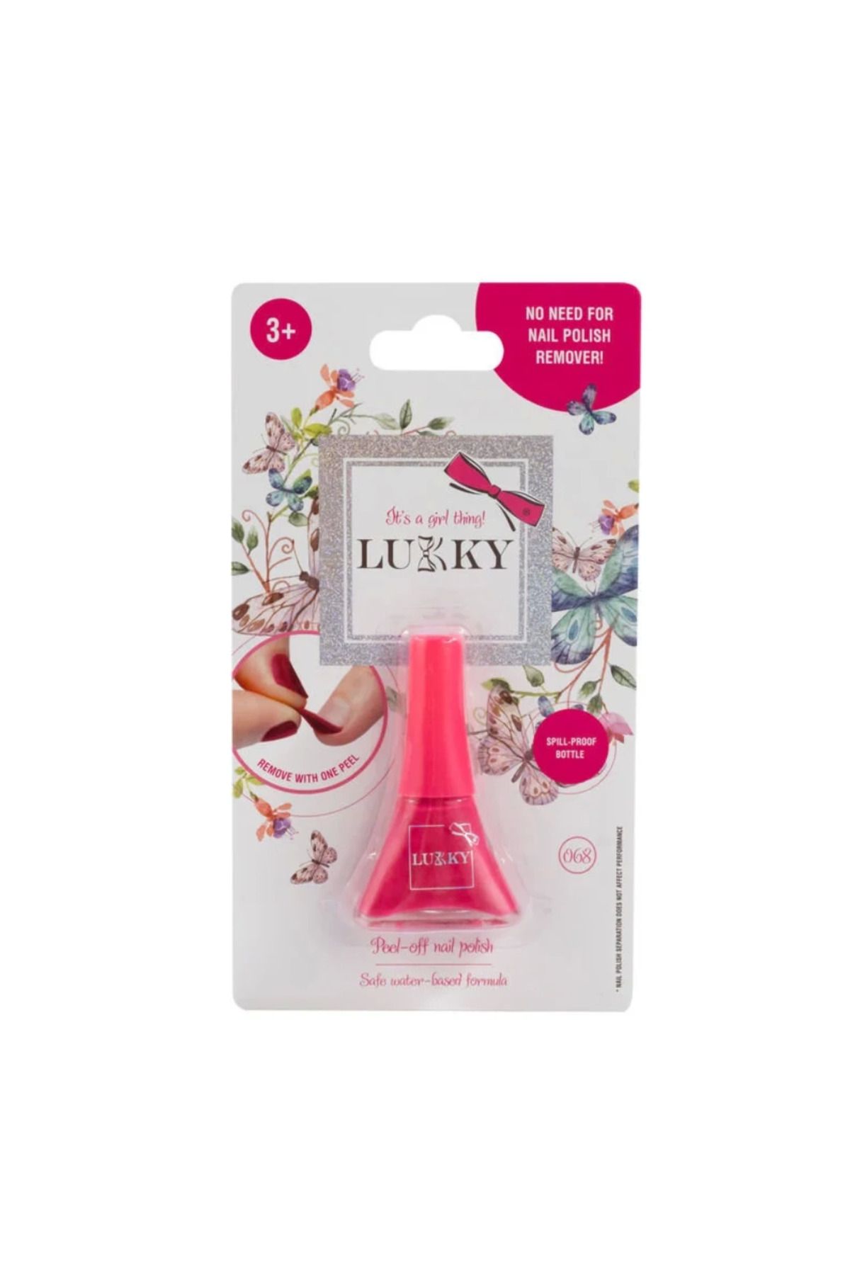 ÖYKÜ VE YİĞİT Lukky Soyulabilir Oje - Pembe