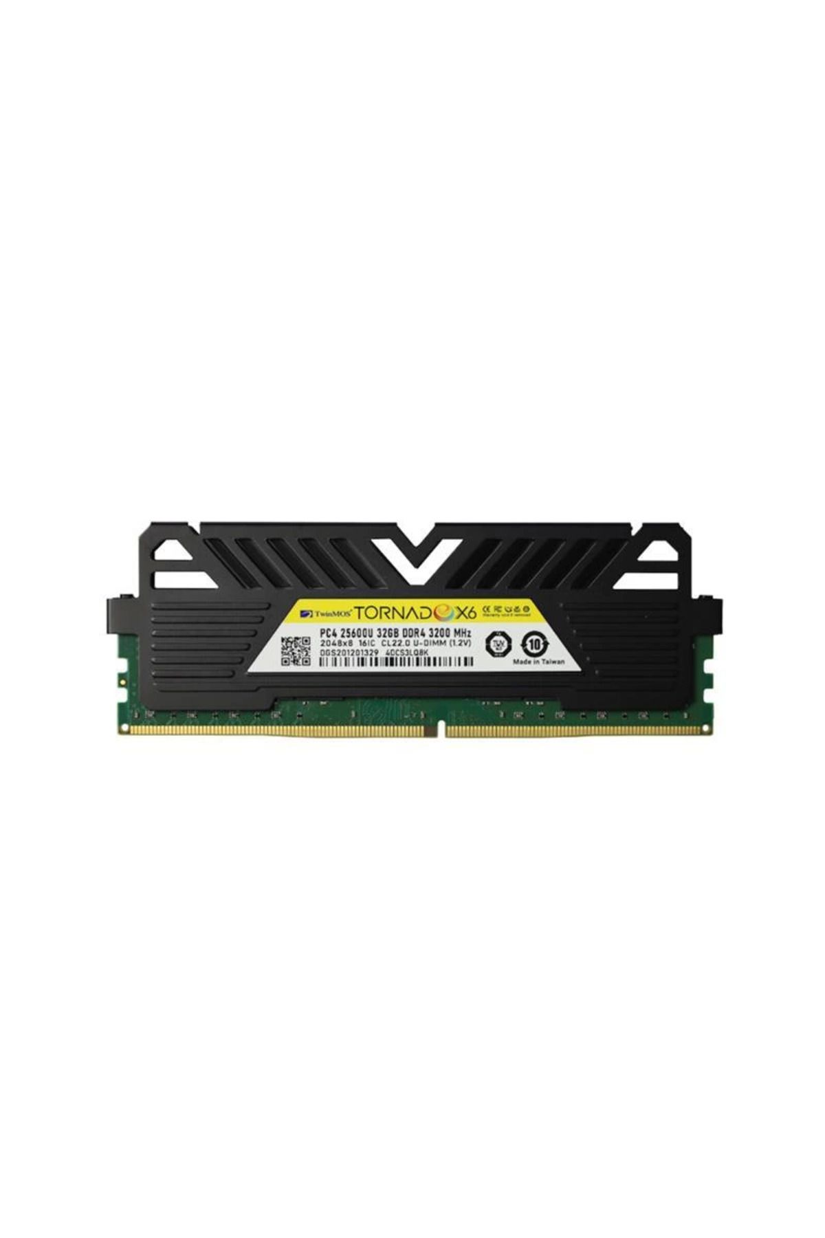MELFSHOP 32 GB DDR4 3200MHZ TWINMOS TORNADO SOĞUTUCULU DT TMMDD432GB3200DKBX6
