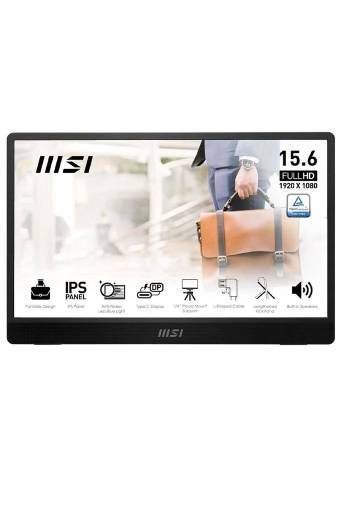 MELFSHOP MSI 15.6 FLAT IPS PRO MP161 E2 4MS 60HZ TAŞINABİLİR MONİTÖR