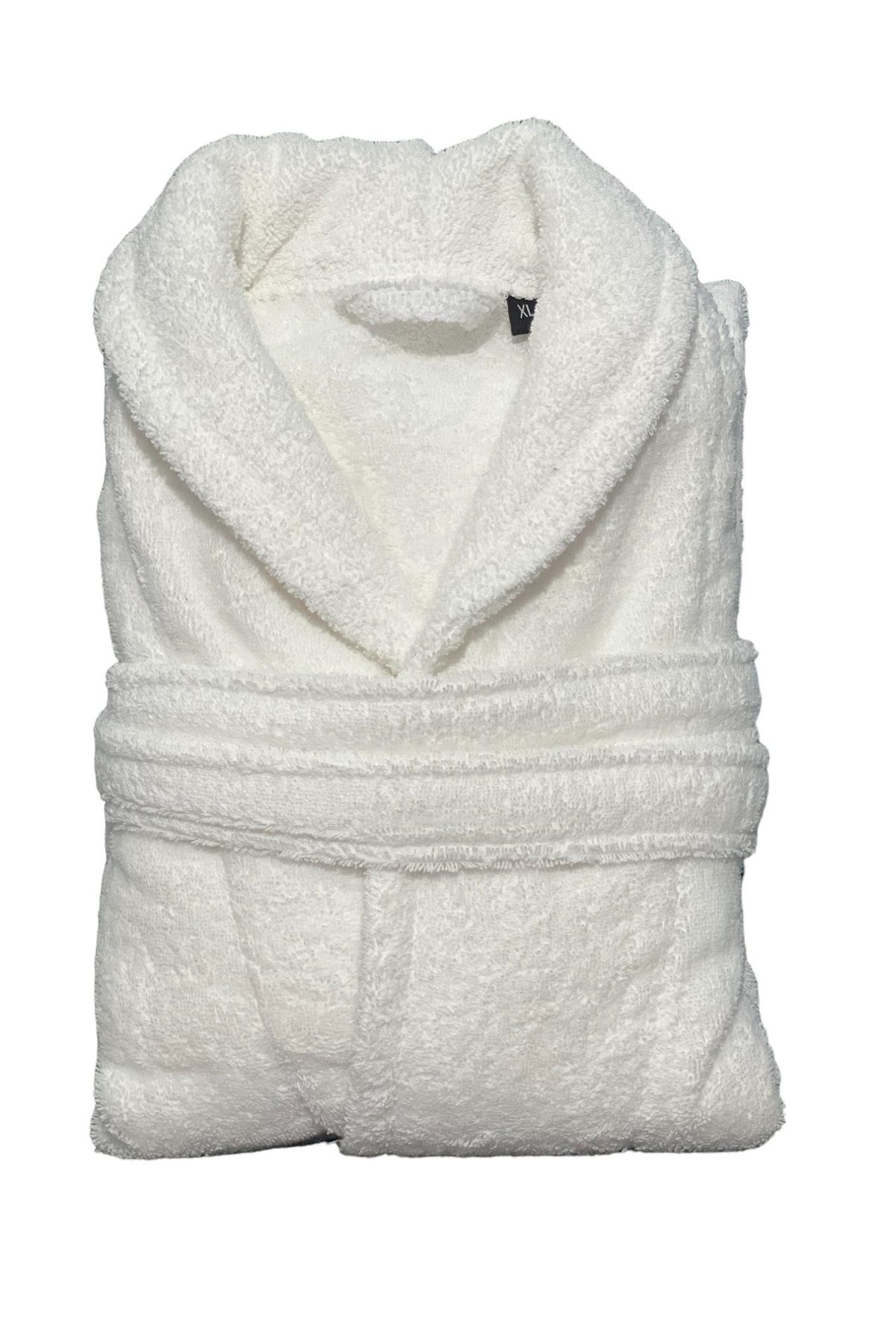 Only White Home Bornoz, Unisex, Beyaz, 100% Pamuk, 380 Gsm, Lüks Bornoz, Otel, Şal yaka