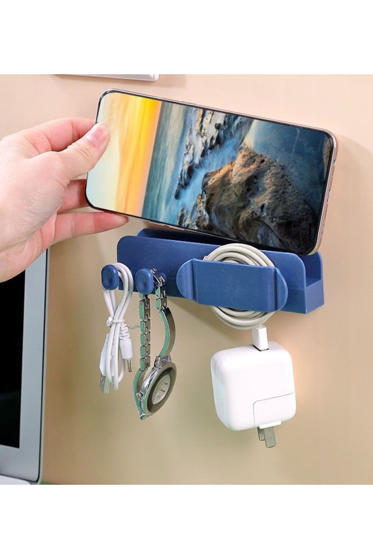 swilex Pratik Kablo Düzenleyici ve Telefon Şarj Standı
