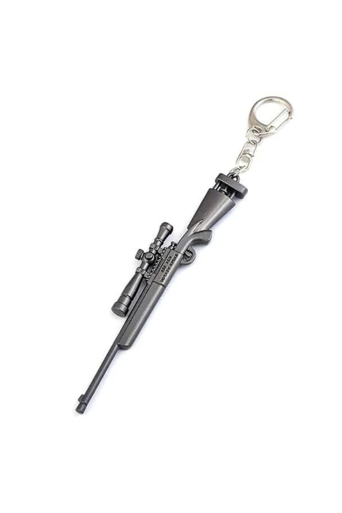 MELFSHOP Pubg Metal Gri Keskin Nişancı Tüfeği Anahtarlık