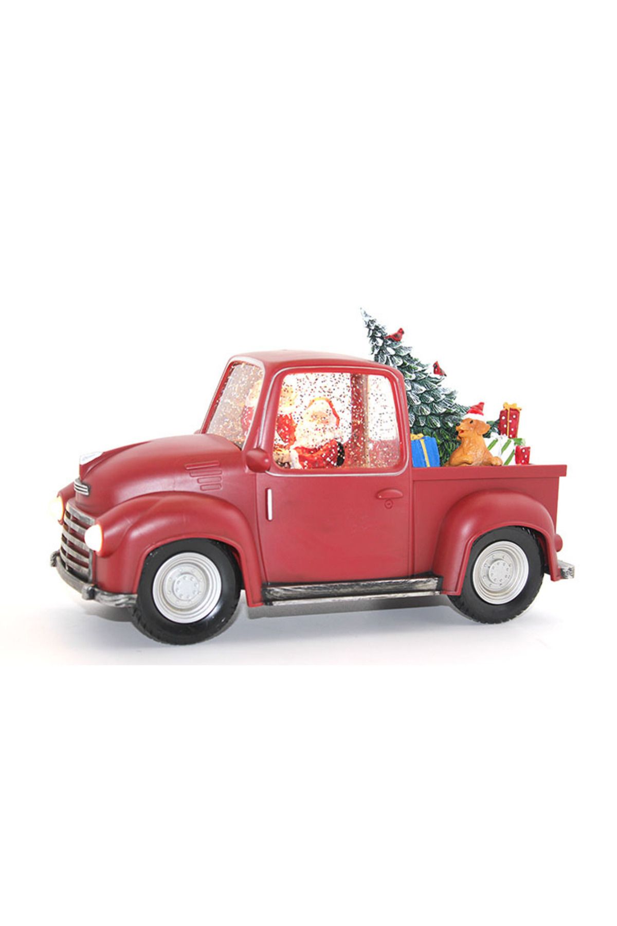 kuzenler store Araba Tasarımlı Işıklı Müzikli Noel Baba Kar Küresi