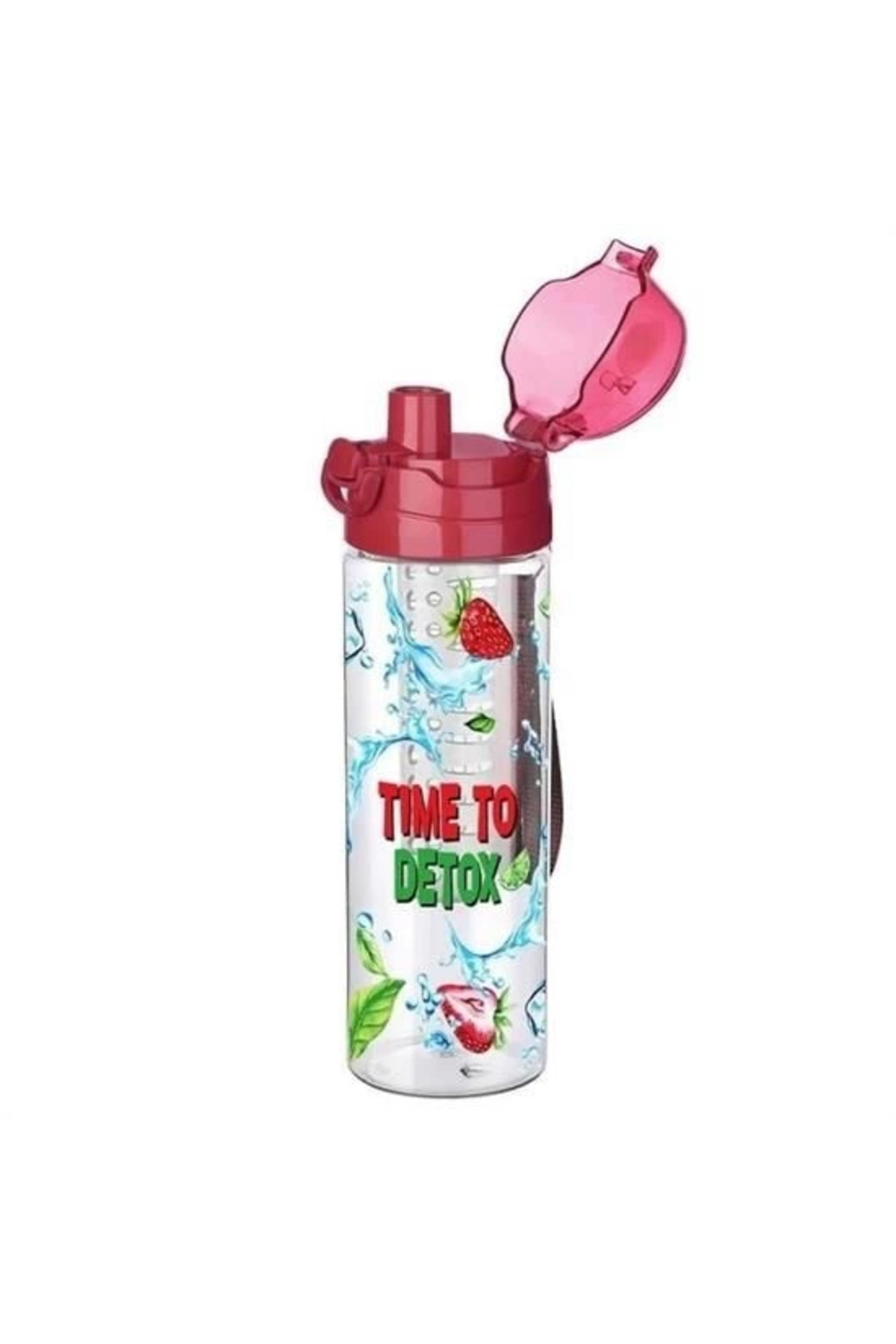 CPU ELEKTRONİK-Easy Portable Detox Sports Diet Bottle with Handle and Locking Self-Straining 4
