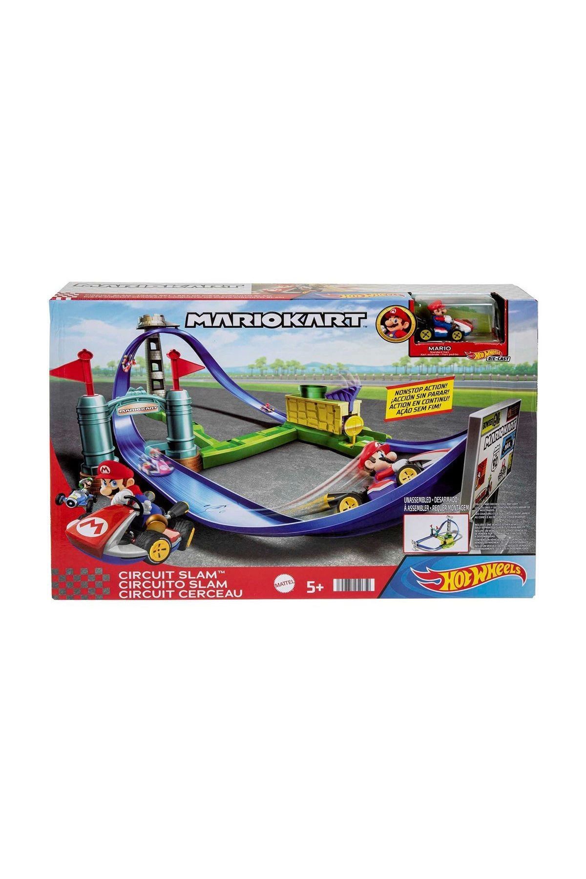ÖYKÜ VE YİĞİT HGK59 HW Mario Kart Keskin Dönüşler Pist Seti /Hot Wheels