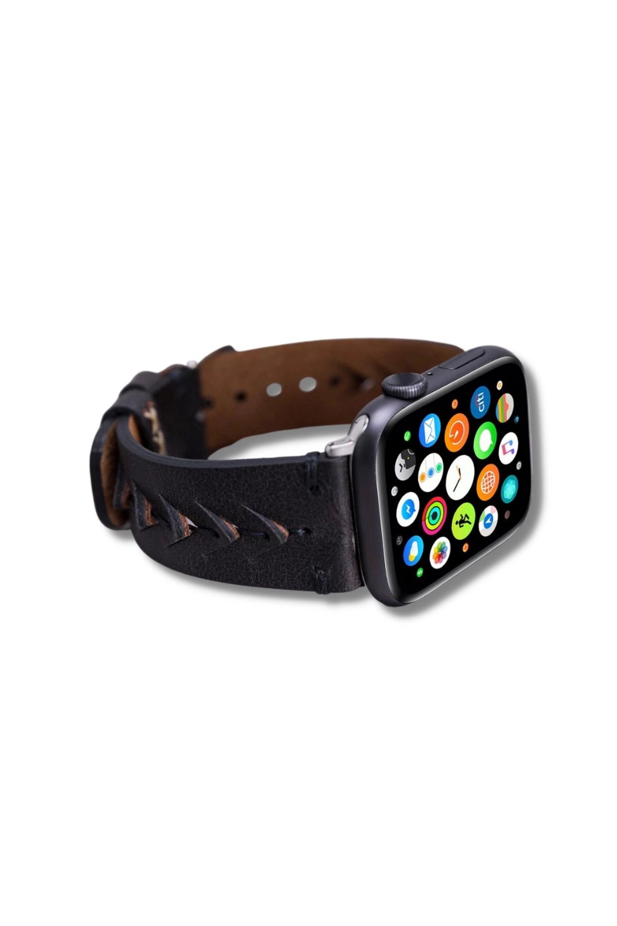 Angoravi Apple Watch Uyumlu Deri Kordon 42-44-45mm TN1 Boras