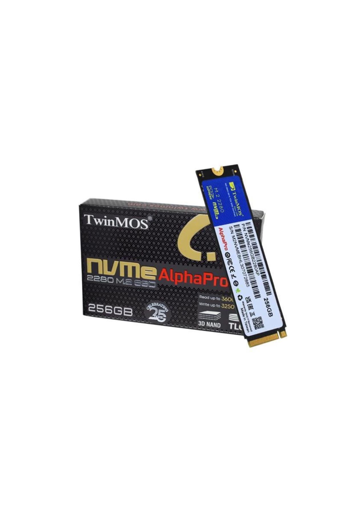 MELFSHOP 256 GB TWINMOS M.2 PCIE NVME 3600/3250 NVMe256GB2280AP