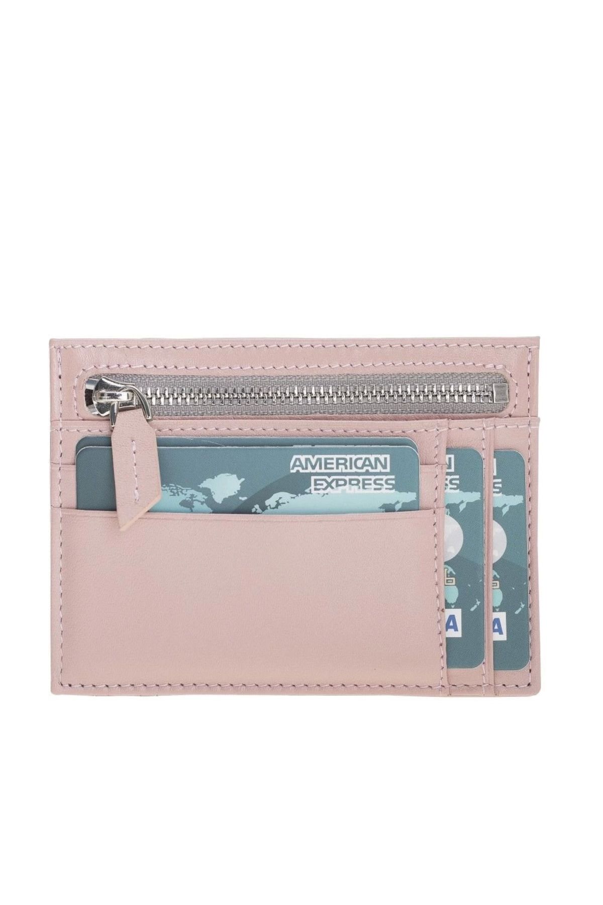 MELFSHOP Zip Deri Fermuarlı Kartlık ZPCH NU2 Pembe