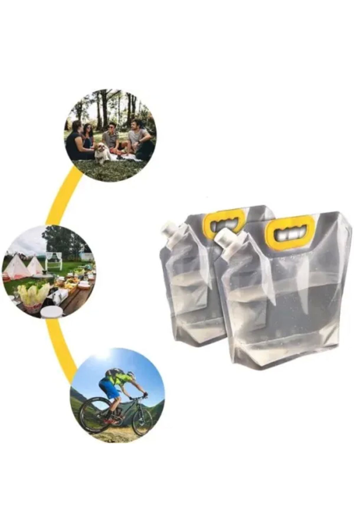 ÖYKÜ VE YİĞİT Dayanıklı Plastik İçecek Çantası 2 Litre