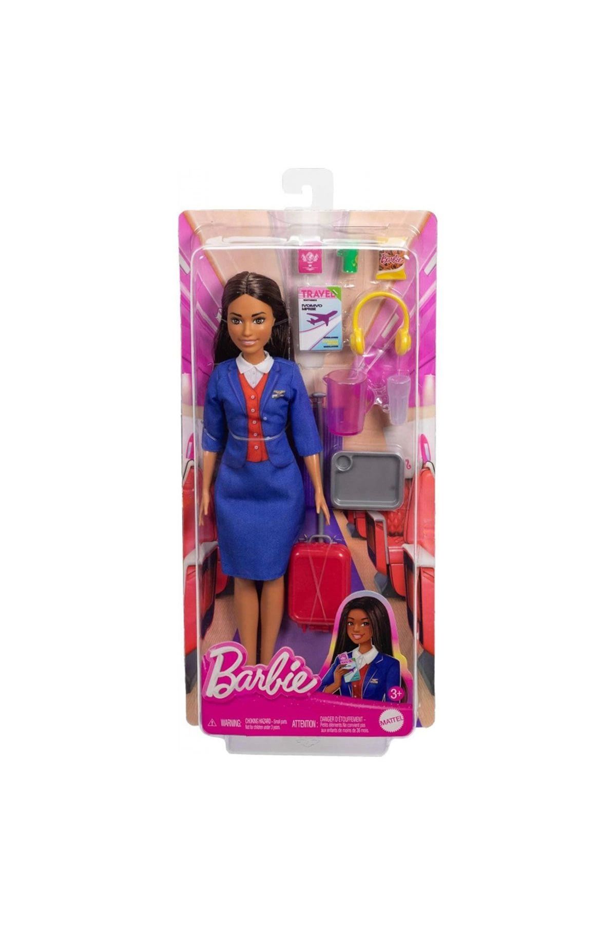 MELFSHOP HYT60 Barbie Hostes Bebek ve Aksesuarları