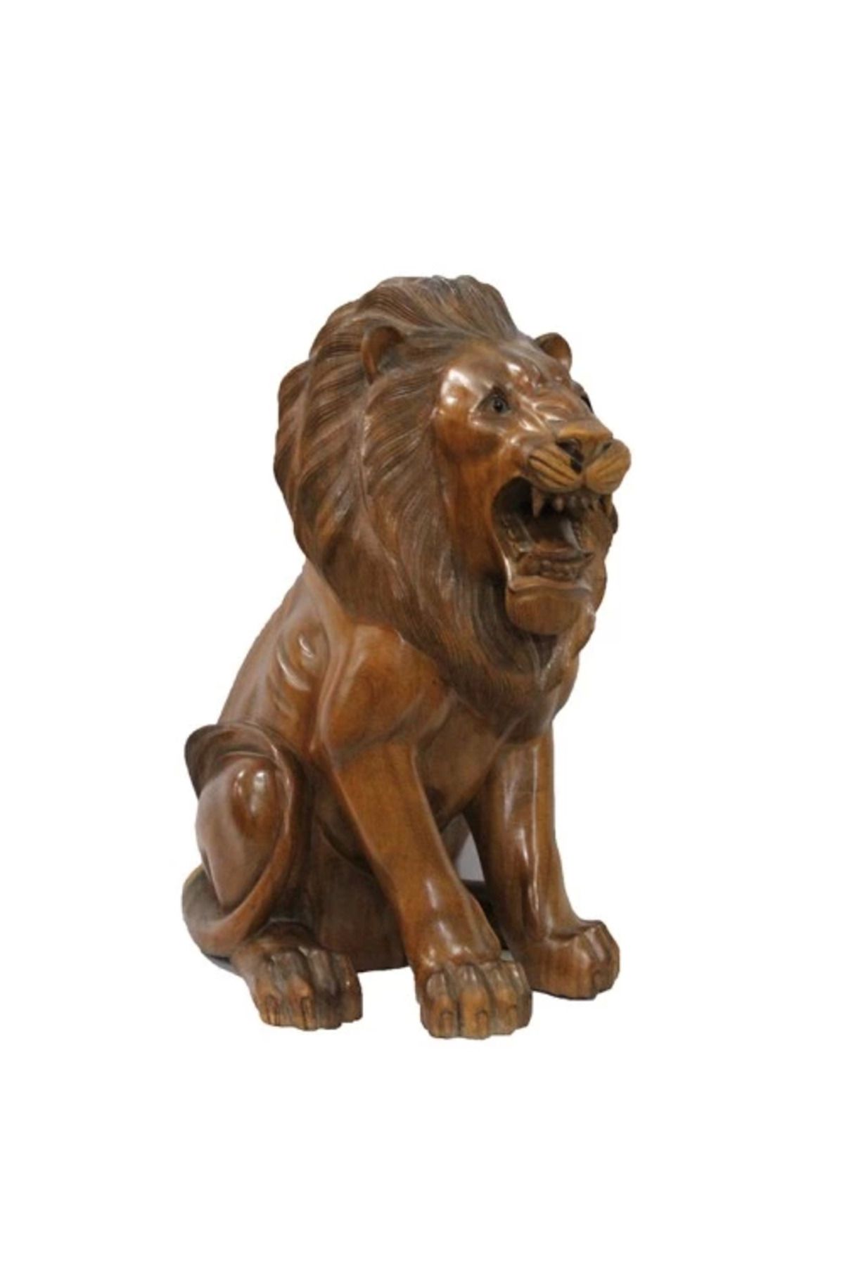hayalimsah Ahşap Aslan Figürü 50 cm