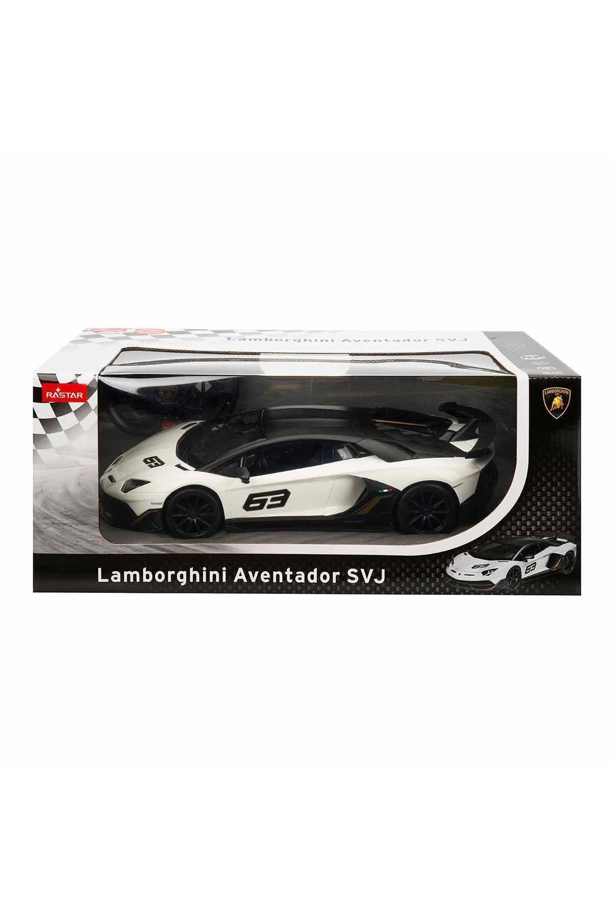 Angoravi 96010 Uzaktan Kumandalı Lamborghini Aventador SVJ Işıklı Araba 34 cm -Sunman