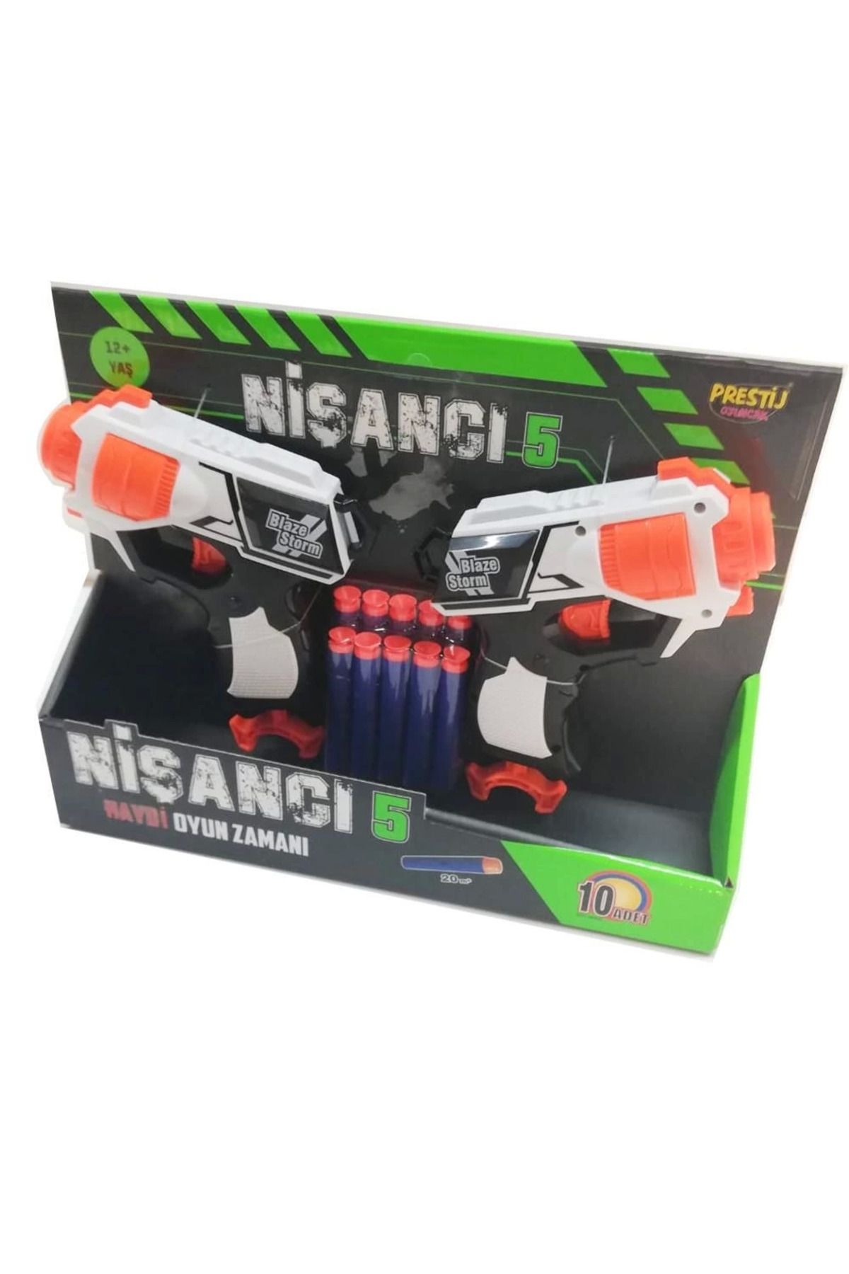 DENİZBİLİŞİM Nişancı Oyuncak Silah Sünger Atan 2'Li