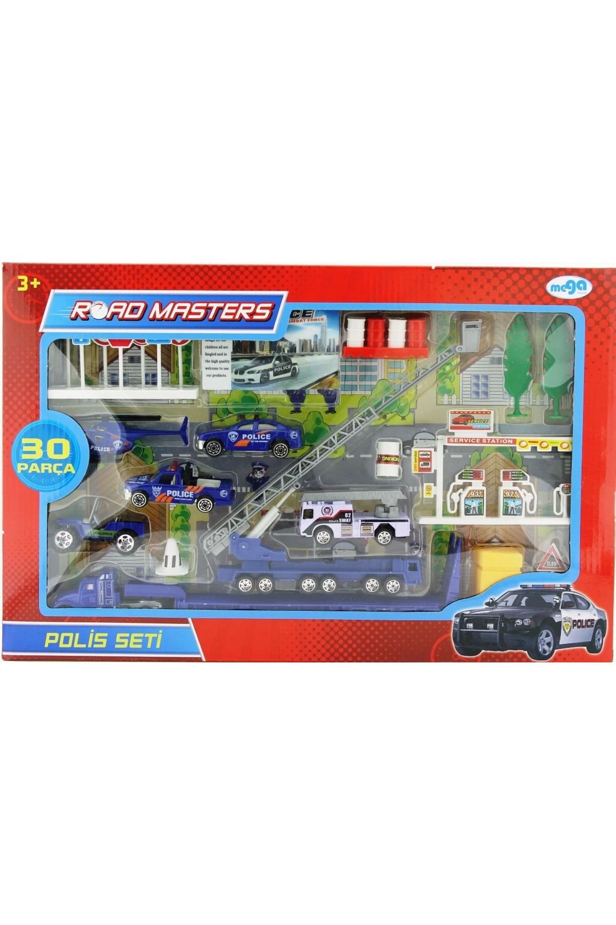 ÖYKÜ VE YİĞİT Merdivenli Metal Polis Seti Jp6106
