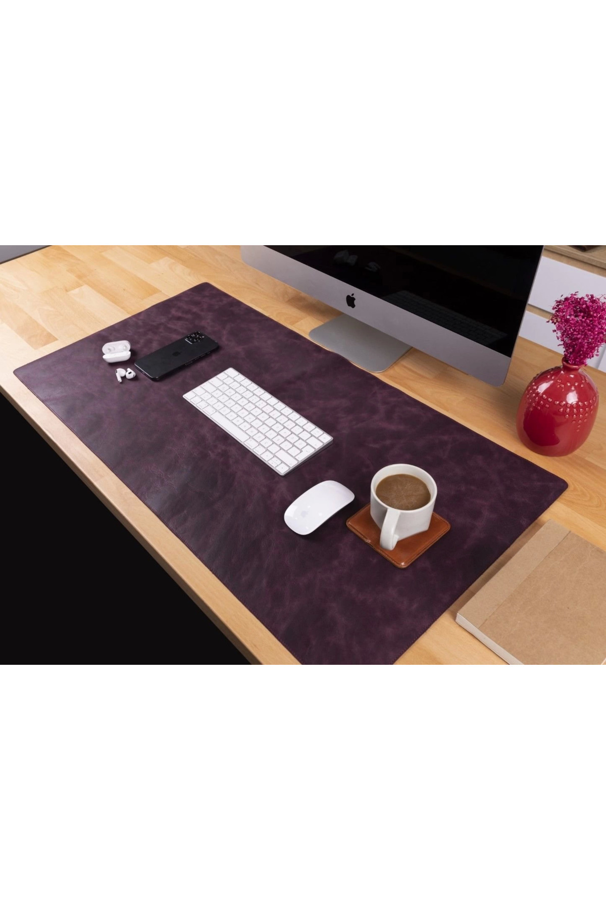Ronanna Deri Masa Matı 91*48cm TN6 Mor