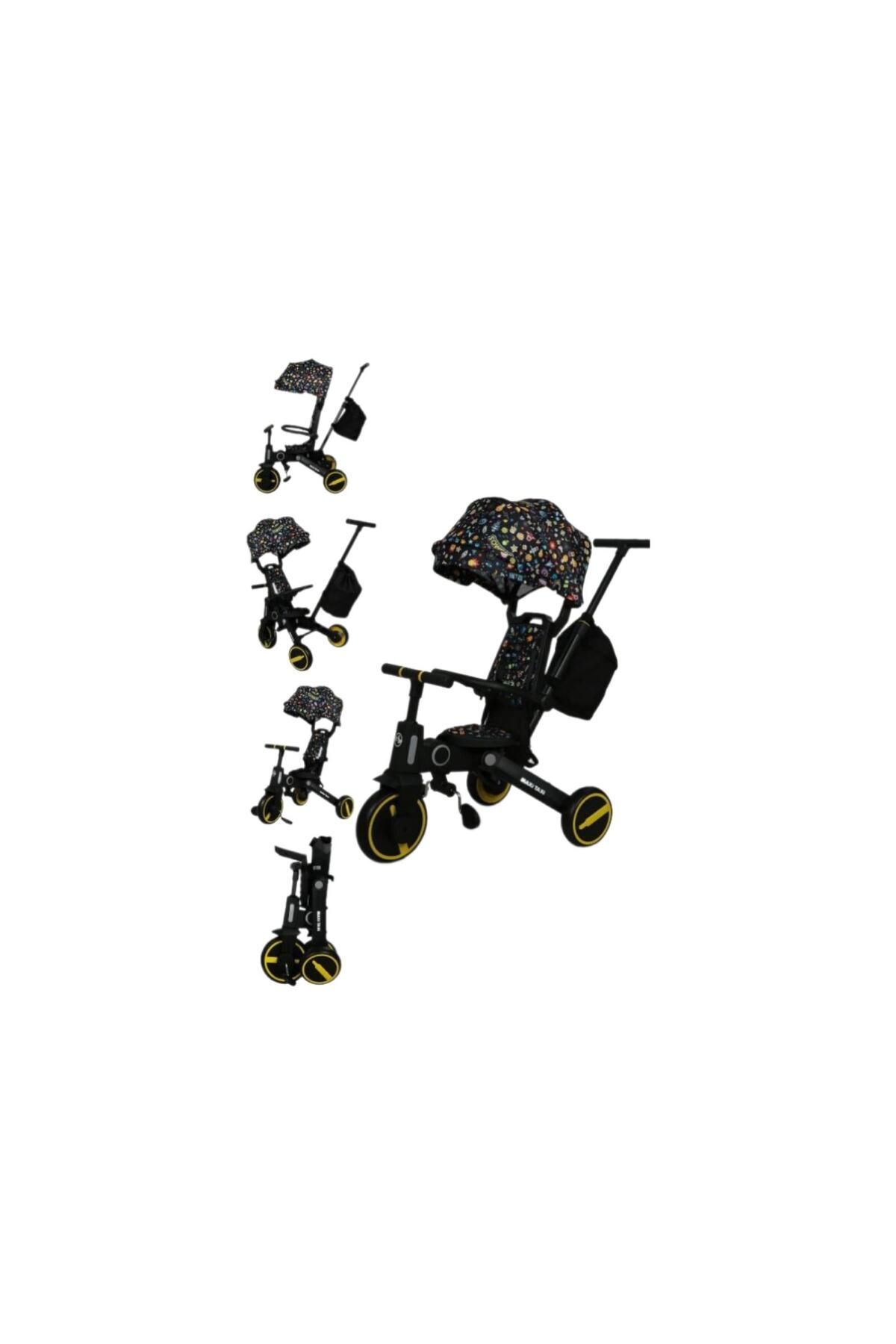 Luxmom Trike Ebeveyn Kontrollü Çift Yönlü Katlanabilir Bisiklet