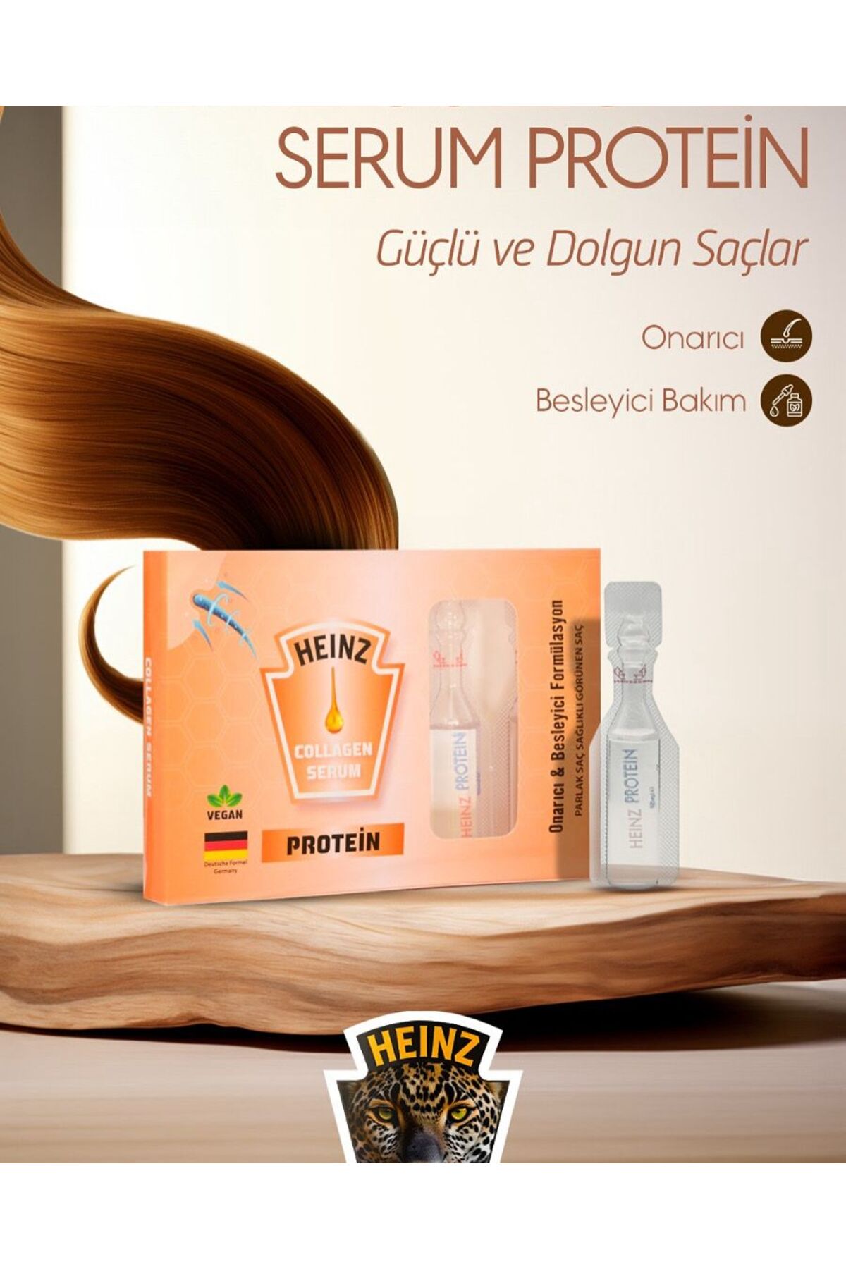 PROTEİN Collagen ve Protein Serum Yıpranmış Saçlar Için Şok Bakım & Saç Vitamini 5li Ampul — HZ00011 — تصویر 3 از 5