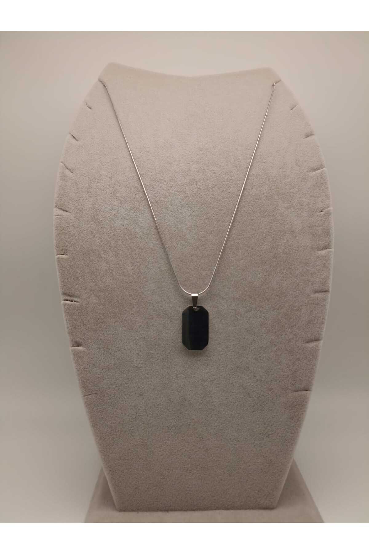 TLSMACCESORIES ERKEK ÇELİK KOLYE SILVER