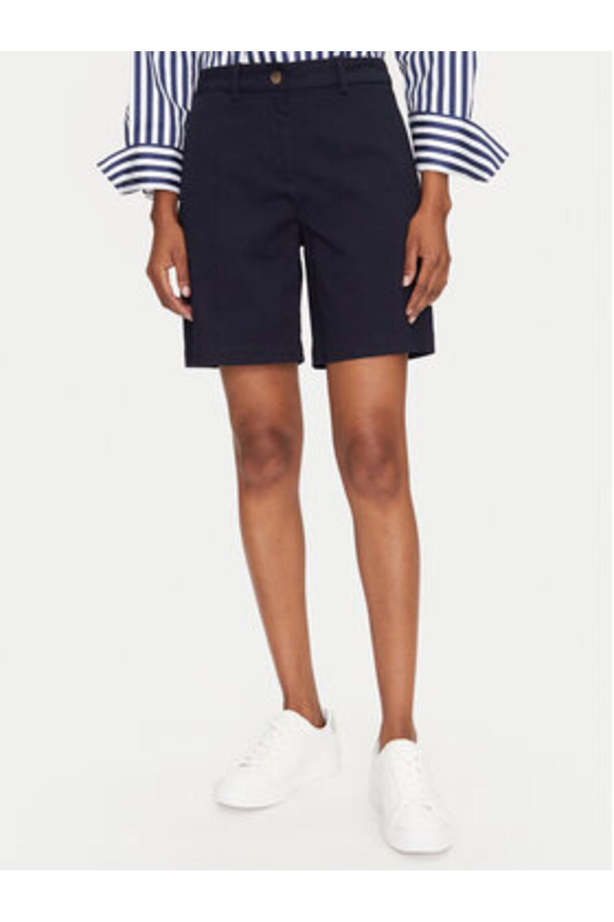 Gant-Women's Fabric Shorts 4020119 Navy Blue 4
