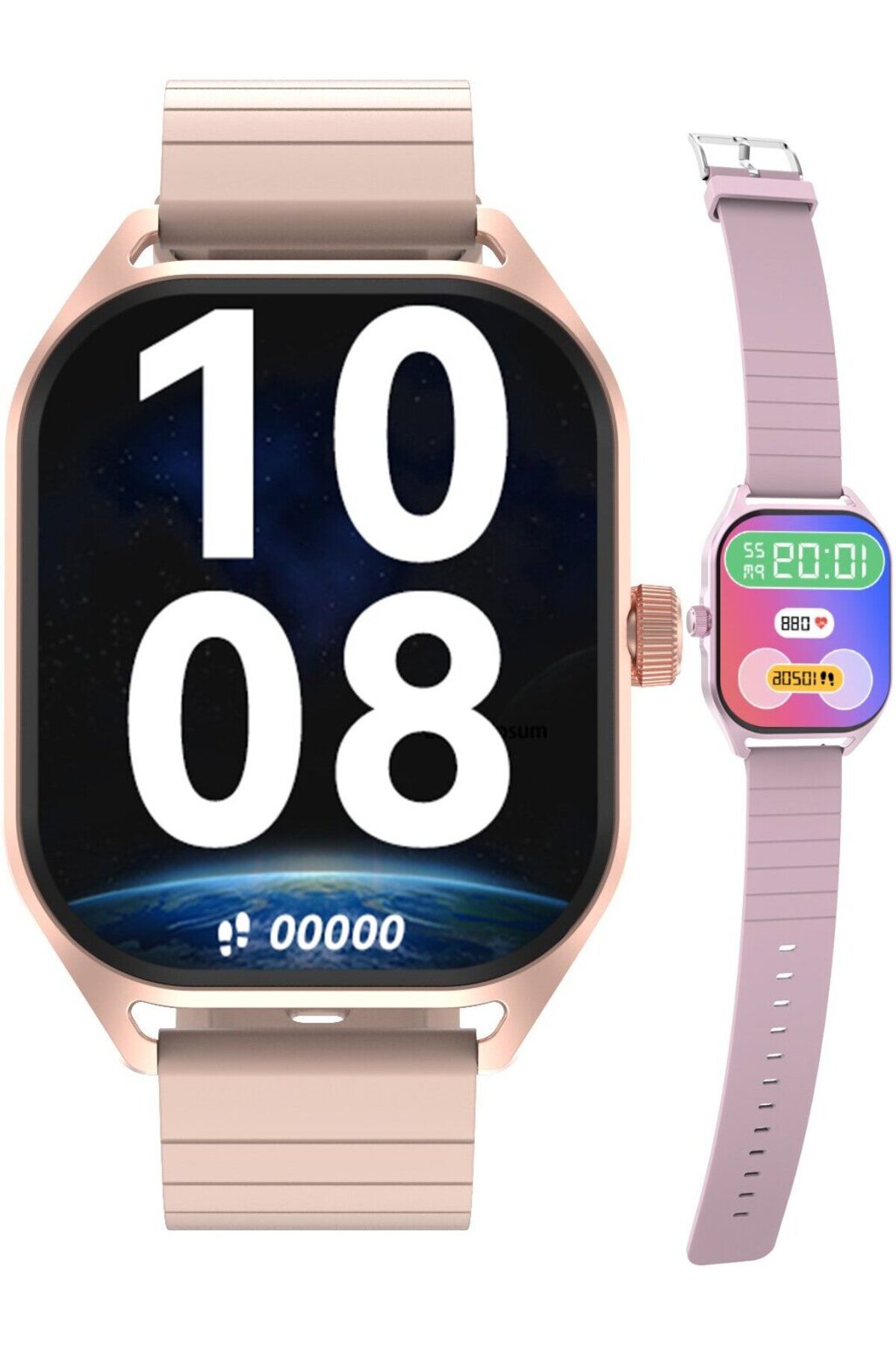 Smart Vibe-Smartwatch DT™ WA9CH MAX 2.04” Infinity AMOLED, Primire/Efectuare Apel, AI Asistent Vocal, Gold 1